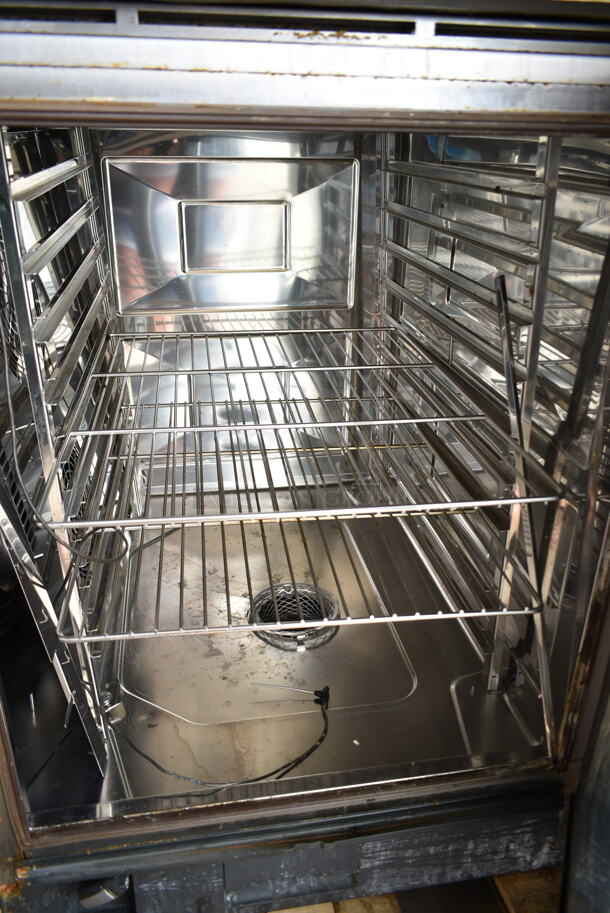 2 2021 Rational Stainless Steel Commercial iCombi Pro Combitherm Convection Ovens on Commercial Casters. Top Model: LM100CE.AXXXX. Bottom Model: LSF100EE.AXXXX. 440/480 Volts, 3 Phase. 2 Times Your Bid! - Image 5 of 12