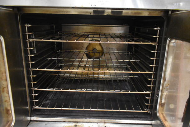 2 Garland Master 200 Stainless Steel Commercial Full Size Convection Ovens w/ View Through Doors, Metal Oven Racks and Thermostatic Controls. 2 Times Your Bid! BUYER MUST REMOVE. Tested and Working! (kitchen) - Image 9 of 9