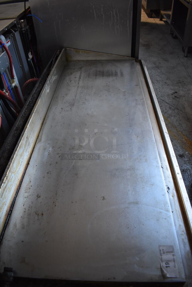 Keating Miraclean 72.BFLD Stainless Steel Commercial Countertop Natural Gas Powered Flat Top Griddle. 72x32x17 - Image 3 of 6