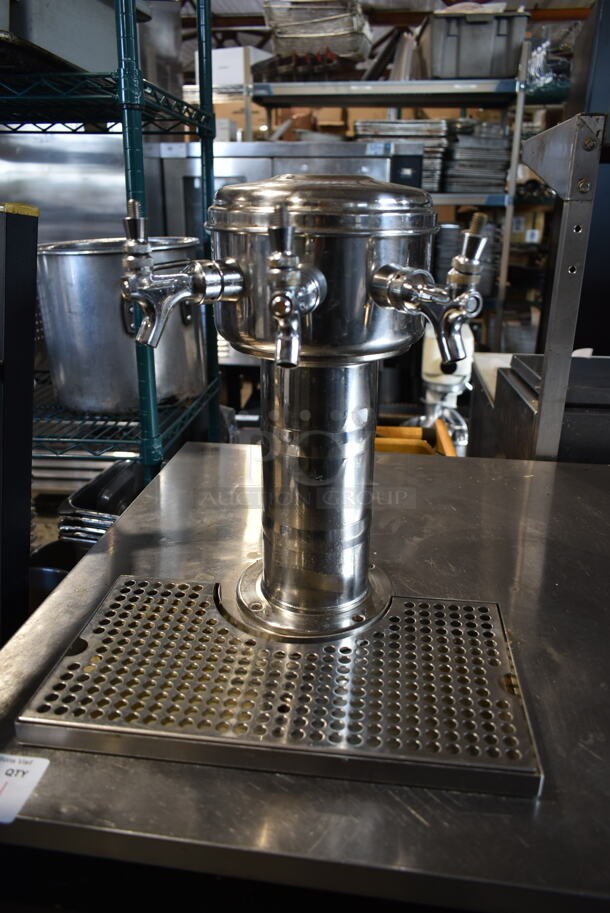 Migali BB592 Metal Commercial Direct Draw Kegerator w/ 3 Head Beer Tower and 3 Couplers. 115 Volts, 1 Phase. Tested and Working! - Image 4 of 9