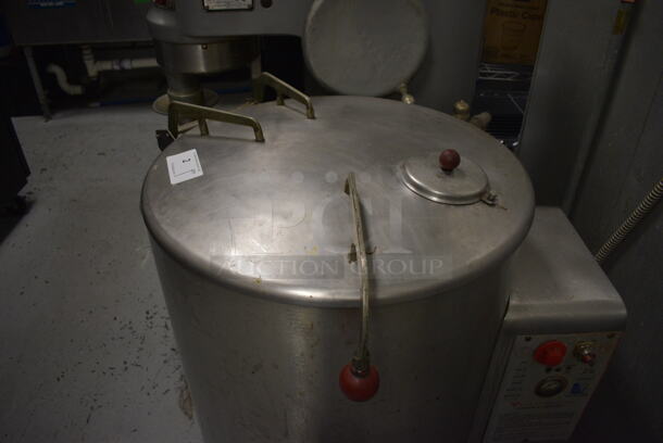 Vulcan FL30 Stainless Steel Commercial Floor Style 30 Gallon Steam Kettle. 230 Volts, 3 Phase. 32x30x38. BUYER MUST REMOVE. Item Was in Working Condition on Last Day of Business. (kitchen) - Image 3 of 11