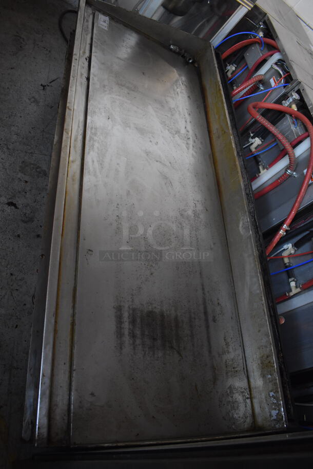 Keating Miraclean 72.BFLD Stainless Steel Commercial Countertop Natural Gas Powered Flat Top Griddle. 72x32x17 - Image 6 of 6