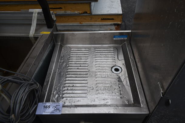 BK Series Stainless Steel Commercial Drain Board w/ Back Splash.  - Image 2 of 4