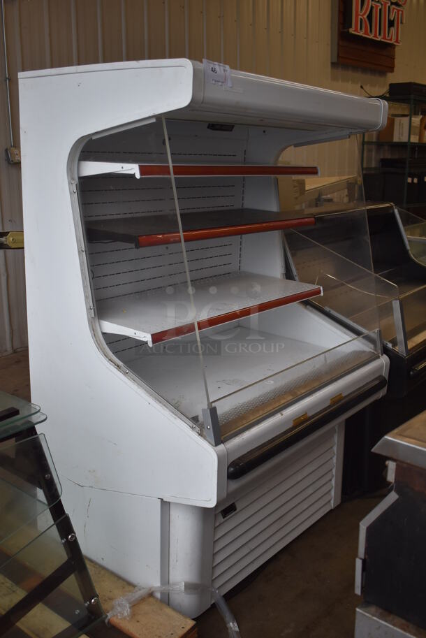 Hussmann GSVM-4060 Metal Commercial Floor Style Open Grab N Go Display Case Merchandiser. 115 Volts, 1 Phase. 40x31x61. Tested and Working! - Image 1 of 7