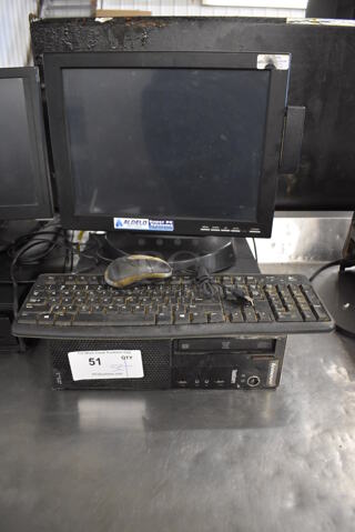 ALL ONE MONEY! Lot of TS915S Monitor, Computer Tower, Keyboard and Mouse