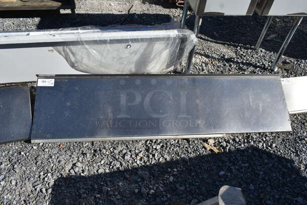 Stainless Steel Commercial Wall Mount Shelf. - Image 1 of 2