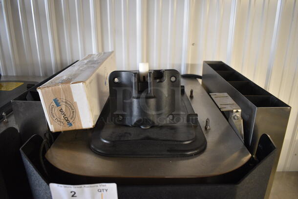 2017 Taylor Model C709-27 Stainless Steel Commercial Air Cooled Single Flavor Soft Serve Ice Cream Machine w/ Taylor Model C20100-WFB 10 Head Flavor Blast and Color Touch Panel for Flavor Burst on Commercial Casters. 208-230 Volts, 1 Phase. 23x33x61 - Image 7 of 10