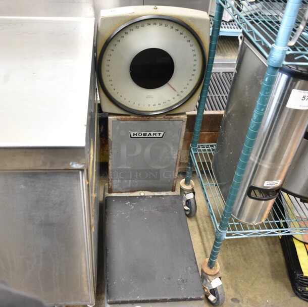 Hobart Floor Style 50 Pound Capacity Scale.  - Image 1 of 3