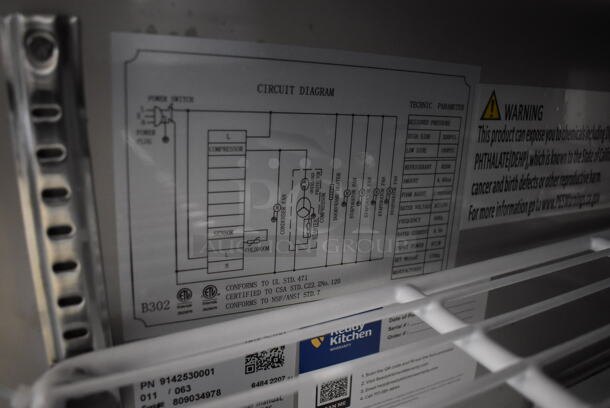 BRAND NEW SCRATCH AND DENT! Avantco 178APT71MHC Stainless Steel Commercial Sandwich Salad Prep Table Bain Marie Mega Top on Commercial Casters. 115 Volts, 1 Phase. 70.5x34x47. Tested and Working! - Image 5 of 10