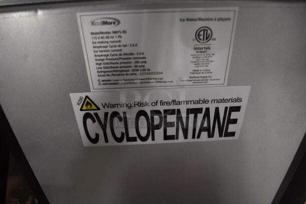 BRAND NEW SCRATCH AND DENT! KoolMore BIM75-BS Stainless Steel Commercial Self Contained Undercounter Ice Machine. 115 Volts, 1 Phase. 15x17.5x33 - Image 5 of 7