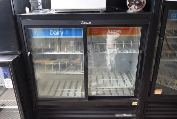 2017 True GDM-41SL-48-HC-LD Metal Commercial 2 Door Reach In Cooler Merchandiser w/ Poly Coated Racks. 115 Volts, 1 Phase. Tested and Working! - Image 1 of 3