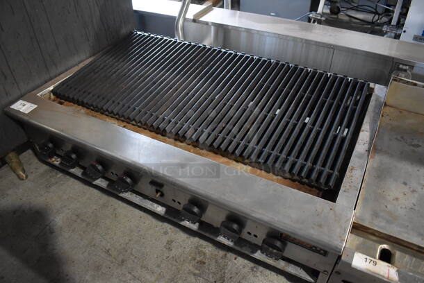 Tri-Star Stainless Steel Commercial Countertop Natural Gas Powered Charbroiler Grill. 48x31x18 - Image 2 of 7
