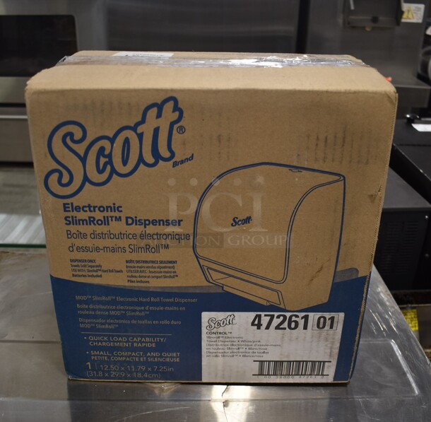 BRAND NEW IN BOX! Scott 47261 Control Poly Wall Mount Toilet Paper Dispenser