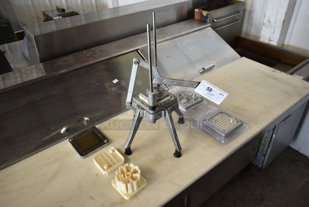 Metal Commercial Countertop Dicer w/ Extra Pieces. - Image 2 of 9