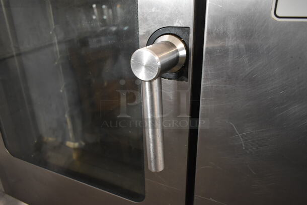 Blodgett BCM-101/K1.10 Stainless Steel Commercial Electric Powered Combi Convection Oven on Pan Rack w/ Commercial Casters. 208 Volts, 3 Phase.  - Image 6 of 11