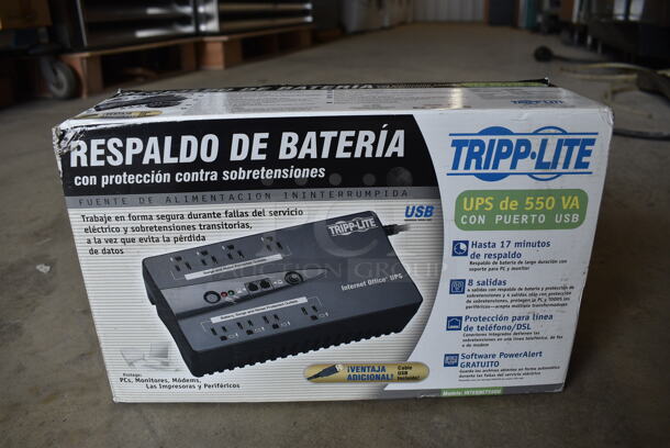 BRAND NEW IN BOX! Tripp Lite Uninterruptible Power Supply. 10.5x5.5x3