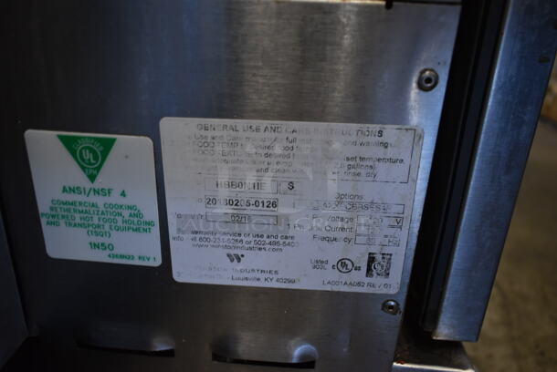 2018 Winco HBB0N1IE Stainless Steel Commercial Single Drawer Warming Drawer. 120 Volts, 1 Phase. Tested and Working! - Image 4 of 4
