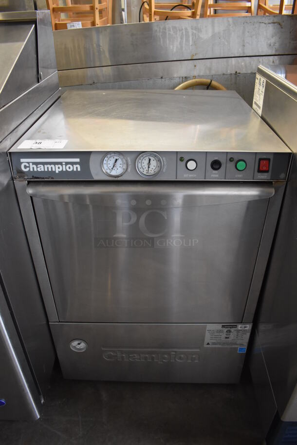 Champion UH170B-70 ENERGY STAR Stainless Steel Commercial Undercounter Dishwasher. 120/208-230 Volts, 1 Phase. 24x25x34 - Image 1 of 7