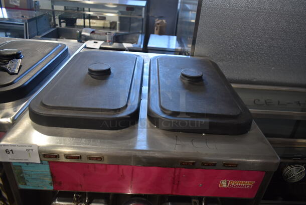 Taylor 342D-27 Stainless Steel Commercial Floor Style Air Cooled 2 Flavor Frozen Beverage Machine w/ Drink Mixer Attachment on Commercial Casters. 208-230 Volts, 1 Phase. - Image 5 of 7