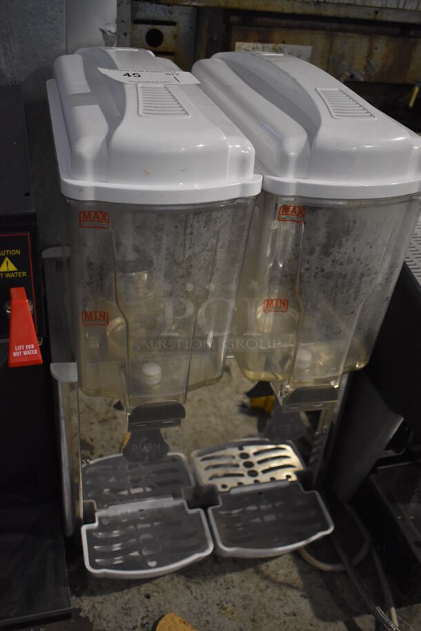 CY-18LJ2 Metal Commercial Countertop 2 Hopper Refrigerated Beverage Machine. 110 Volts, 1 Phase. 17x20x28. Tested and Working! - Image 2 of 5