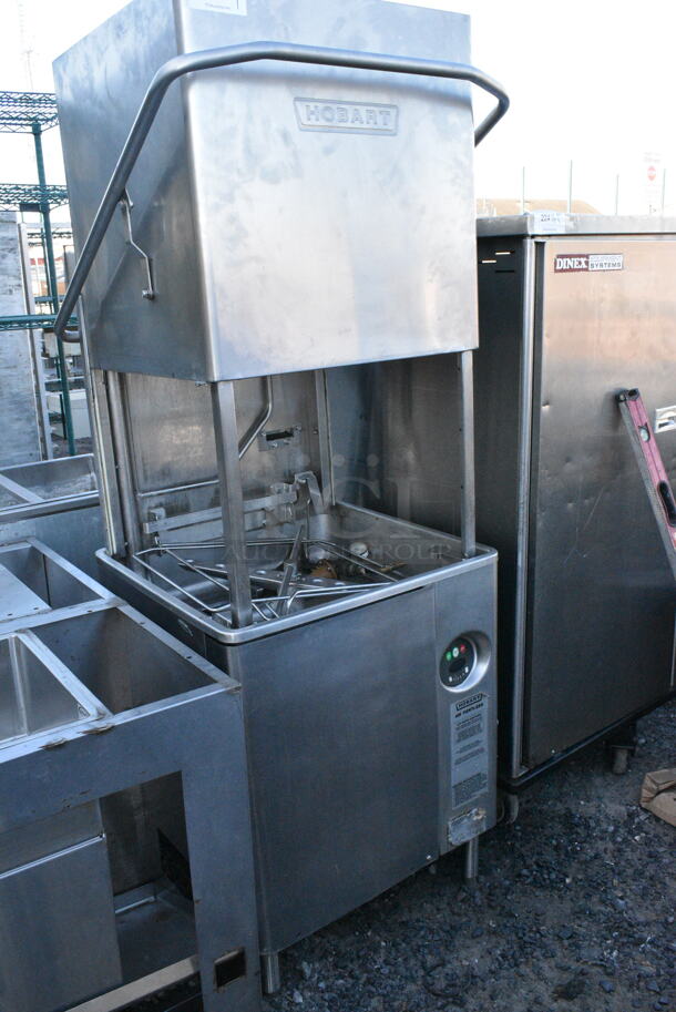 Hobart AM18 Stainless Steel Straight Pass Through Dishwasher. 208 Volts, 3 Phase.  - Image 3 of 6