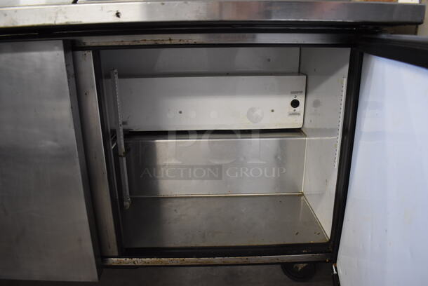 2011 True TSSU-60-24M-B-ST Stainless Steel Commercial Sandwich Salad Prep Table Bain Marie Mega Top on Commercial Casters. 115 Volts, 1 Phase. 61x34x48. Tested and Working! - Image 7 of 9