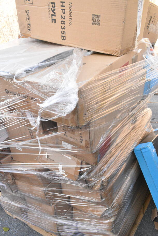 28 IN ORIGINAL BOX! Items Including Nehoo Cold Therapy System WLC-01, Pyle PPHP2835B Dual 8 Inch Portable Speaker, NutriChef High Borosilicate Glass Food Container, PKAIRFR48.5 NutriChef Air Fryer Infrared Convection Halogen Oven Countertop, 2 Box PPHP2835B Pyle Dual 8 Inch Portable Speaker, 2 Max Cold Box Fan, SereneLife SLBKSGRY Home Mechanic Bicycle Repair Stand. 28 Times Your Bid!  - Image 5 of 12