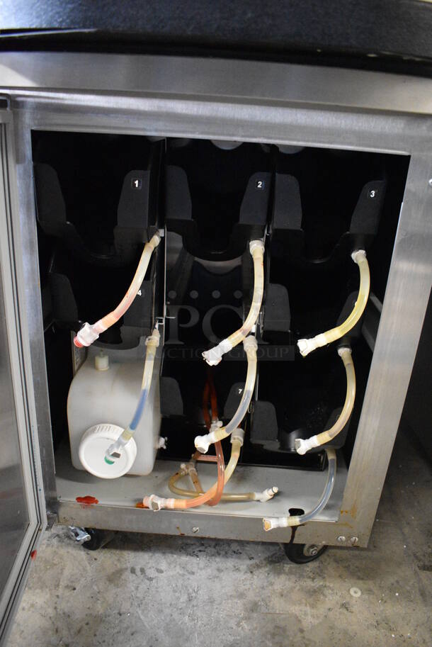 2018 Taylor Model C709-27 Stainless Steel Commercial Air Cooled Single Flavor Soft Serve Ice Cream Machine w/ Taylor Model C20100-WFB 10 Head Flavor Blast and Color Touch Panel for Flavor Burst on Commercial Casters. 208-230 Volts, 1 Phase. 23x33x61 - Image 5 of 9