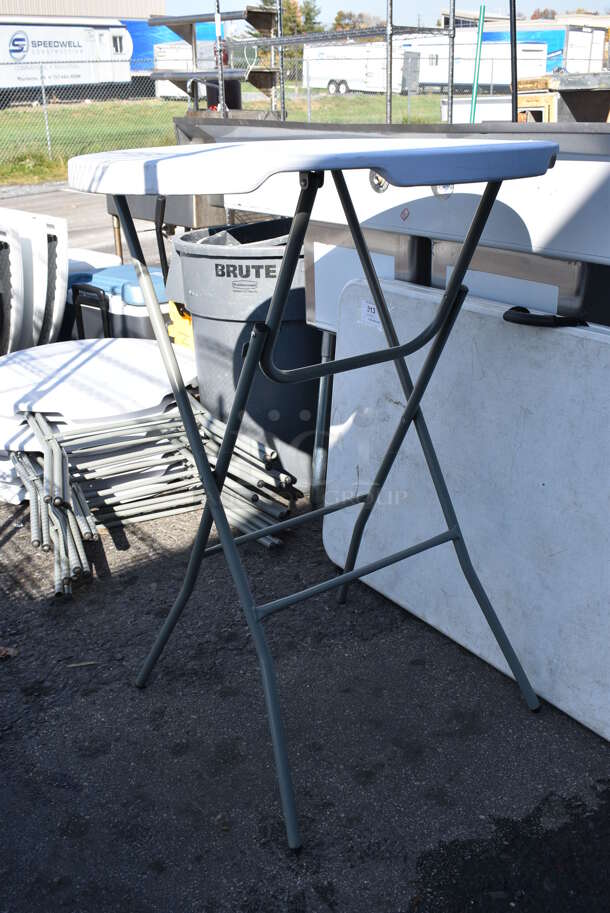 8 White Round Folding Tables. 31x31x44. 8 Times Your Bid! - Image 5 of 5