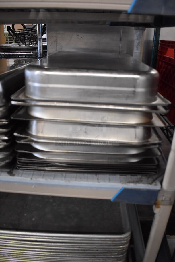 ALL ONE MONEY! Tier Lot of 36 Various Stainless Steel Drop In Bins. Includes 1/1x2.5  - Image 6 of 8