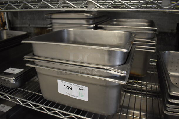 16 Stainless Steel Half Size Drop In Bins. 1/2x6. 16 Times Your Bid! - Image 3 of 4
