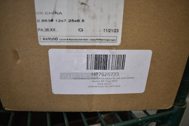 BRAND NEW SCRATCH AND DENT! Manitowoc Ice 7626733 Fan Motor Kit 208-230v 50/60hz - Image 4 of 4