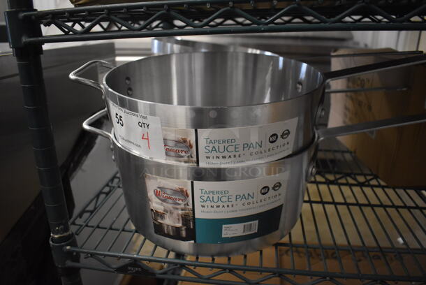 4 BRAND NEW! Winware Metal Sauce Pans. 24x11.5x5.5. 4 Times Your Bid! - Image 2 of 3