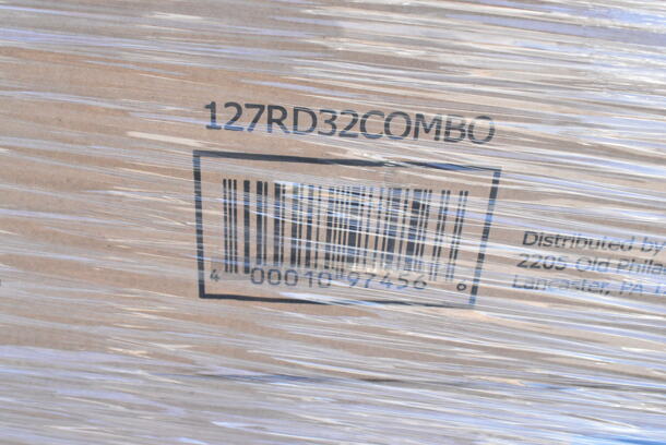 24 BRAND NEW Boxes Including 5002DNAP Choice White 2-Ply Dinner Napkin 17" x 15" - 3000/Case, 127RD8COMBO Choice 8 oz. Customizable Microwavable Clear Round Deli Container and Lid Combo Pack - 250/Case, 760VP130KR Carnival King Kraft 130 oz. Popcorn Bucket - 150/Case, 795PTOKFT1 Choice Kraft Microwavable Folded Paper #1 Take-Out Container 4 3/8" x 3 1/2" x 2 1/2" - 450/Case, 500TW9 Choice 9 oz. Translucent Thin Wall Plastic Cold Cup - 2500/Case, 127RD32COMBO Choice 32 oz. Customizable Microwavable Clear Round Deli Container and Lid Combo Pack - 250/Case, 5001RT800N Lavex 8" Natural Kraft Hardwound Paper Towel, 800 Feet / Roll - 6/Case, 394365M Noble Products Powder-Free Disposable Clear Vinyl Gloves for Foodservice - Medium - 1000/Case, 433XHWBR20SHOC Choice Heavy Duty 20 lb. Shorty Extra Heavy-Duty Natural Kraft Paper Bag - 400/Case, 395SP10PF EcoChoice No PFAS Added 10" x 10" Natural Bagasse Blend Square Plate - 300/Case, 966TALLFLDB Choice White Tall-Fold 6" x 13" Dispenser Napkin - 8000/Case, 500CC20 Choice Clear PET Customizable Plastic Cold Cup - 20 oz. - 600/Case. 24 Times Your Bid!  - Image 7 of 12