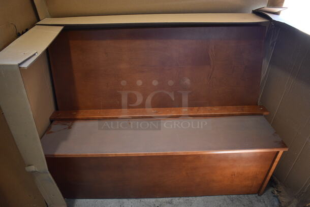 BRAND NEW SCRATCH AND DENT! Wooden Single Sided Booth. 48x23x36