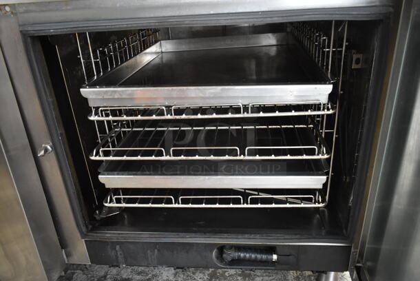 Electrolux AOS062GTP Stainless Steel Commercial Gas Powered Air-O-Steam Touchline Convection Oven and Stand.  - Image 4 of 5