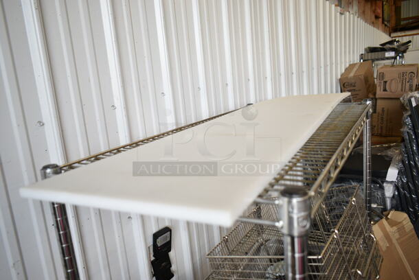 ALL ONE MONEY! Tier Lot of BRAND NEW SCRATCH AND DENT! Items Including 4070049 Choice Full Size 4" Deep 24 Gauge Anti-Jam Stainless Steel Steam Table / Hotel Pan, 2 Commercial Casters, Henny Penny Fry Basket, Cutting Board. - Image 8 of 8