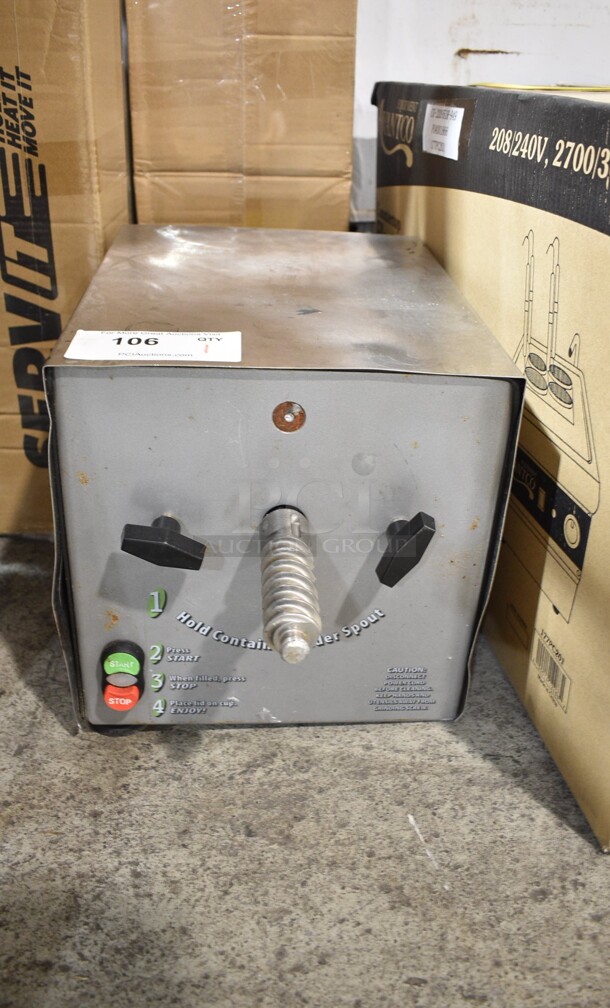 Olde Tyme PN2 Stainless Steel Commercial Countertop Nut Grinder Base. 115 Volts, 1 Phase. Tested and Does Not Power On - Image 1 of 5