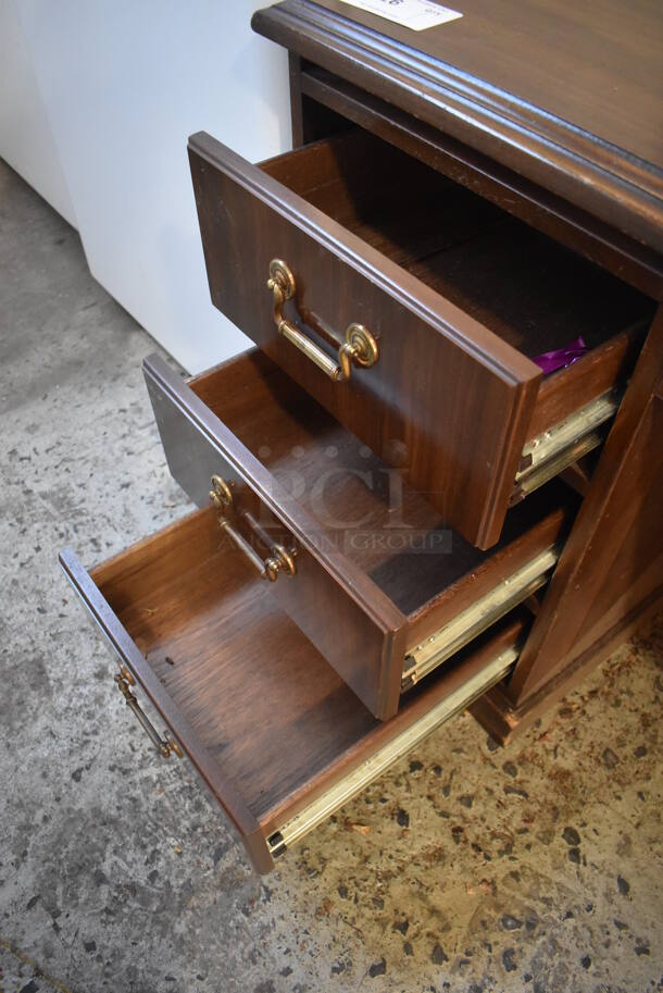 Wooden Desk w/ 6 Drawers. 60x30x30 - Image 5 of 5