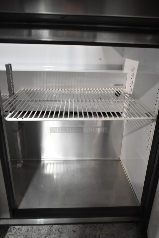 2014 True TSSU-72-18 Stainless Steel Commercial Sandwich Salad Prep Table Bain Marie Mega Top on Commercial Casters. 115 Volts, 1 Phase.  Tested and Powers On But Does Not Get Cold - Image 3 of 7