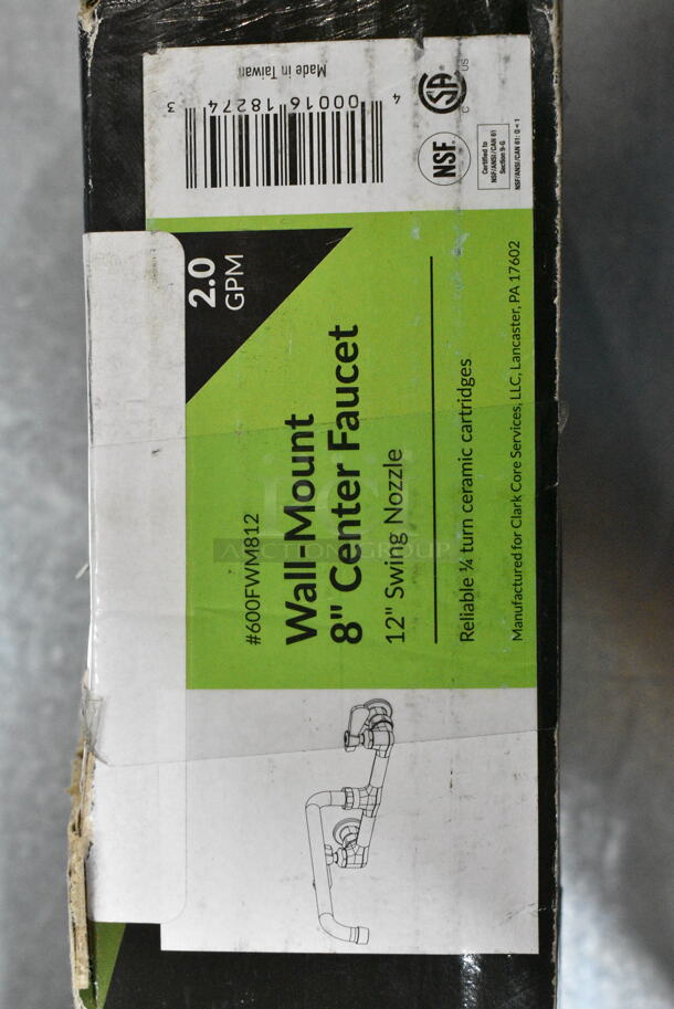 2 Various Items Including T&S 059X-A22 Faucet and Regency 600FWM812 Wall Mount Faucet with 8" Centers and 12" Swing Spout. 2 Times Your Bid!  - Image 5 of 5