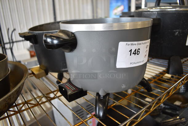 2 Metal Countertop Fryers. No Lids. 12x9x8. 2 Times Your Bid! - Image 2 of 4