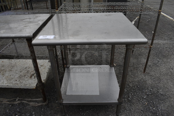 Stainless Steel Commercial Table w/  Under Shelf. 30x30x34