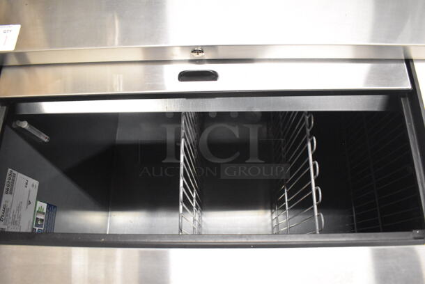BRAND NEW! 2019 True TD-65-24-HC Stainless Steel Commercial Bottled Back Bar Cooler w/ 2 Sliding Lids. 115 Volts, 1 Phase. 64.5x27x33.5. Tested and Working! - Image 6 of 7