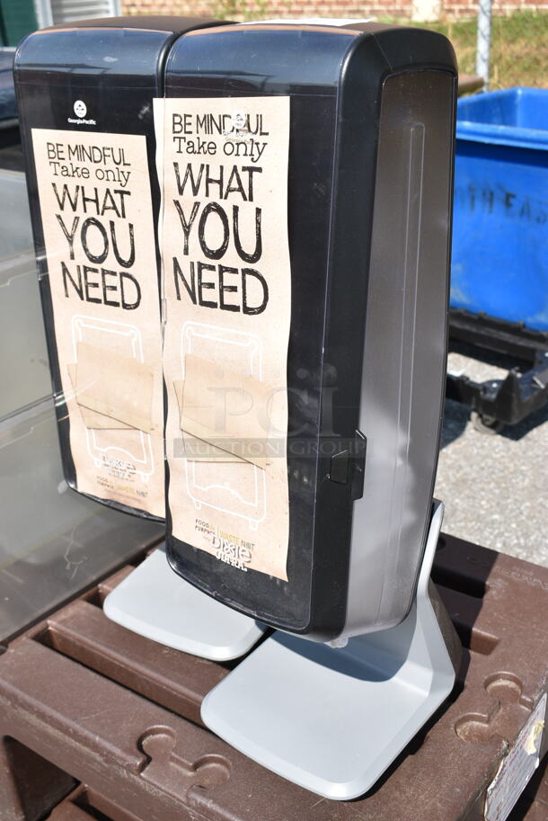 ALL ONE MONEY! Lot of 2 Clear Poly Bins and 2 Napkin Dispensers.  - Image 2 of 8