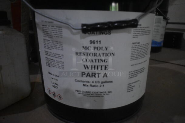ALL ONE MONEY! PALLET LOT of Various Items Including Restoration Coating White Part A, Potassium Hydroxide, Liquid Rubber. BUYER MUST REMOVE. - Image 2 of 9
