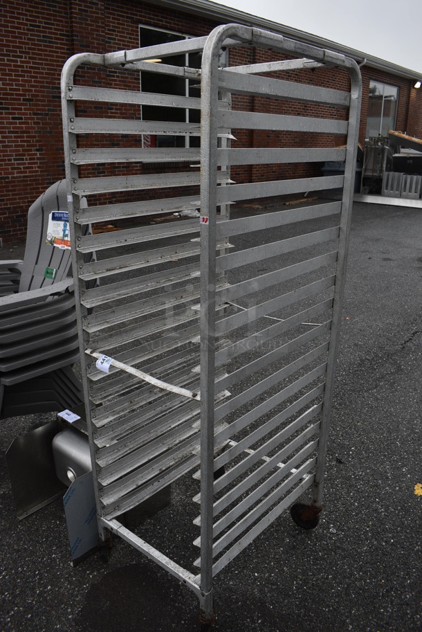 Metal Commercial Pan Transport Rack on Commercial Casters. 21x27x68 - Image 2 of 4