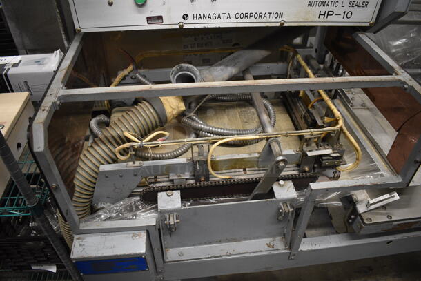 Hanagata Model HP-10 Metal Commercial Floor Style Automatic L Sealer on Commercial Casters. 200 Volts, 3 Phase. 66x36x56 - Image 5 of 11