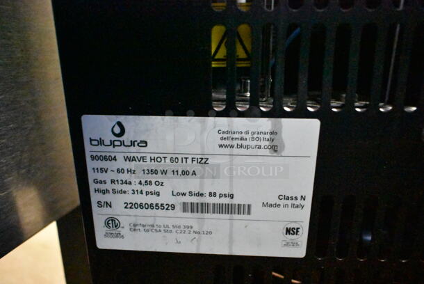 BluPura WAVE HOT 60 IT FIZZ Stainless Steel Countertop Hot & Chilled Water Dispenser. 115 Volts, 1 Phase.  - Image 4 of 4