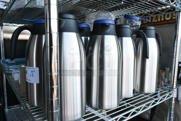8 BRAND NEW SCRATCH AND DENT! Stainless Steel Carafe Pitcher. 8 Times Your Bid!  - Image 1 of 3